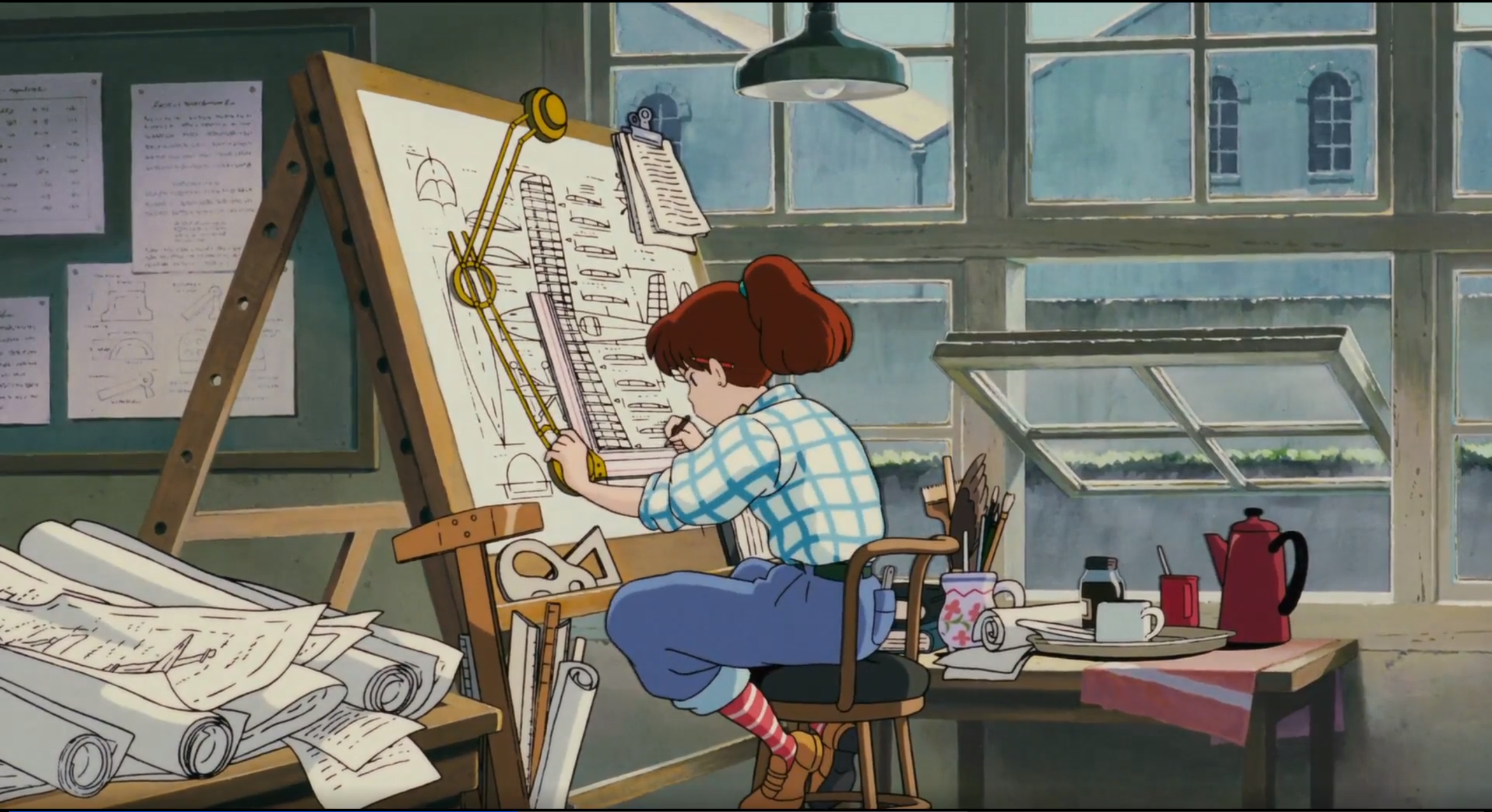 机械尺,图纸。经由人类设计的复杂装置的美感